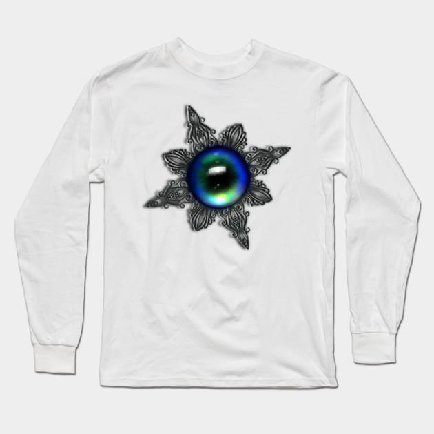 Eye of the Snowflake Long Sleeve T-Shirt by D-ArtiQ